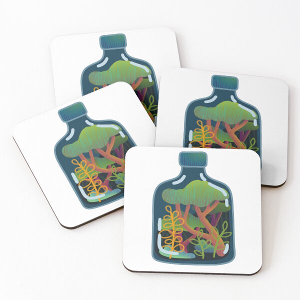 Item preview, teal tree terrarium designed and sold by Cevan  Wojtyla.