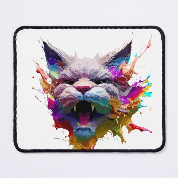 Item preview, Cat Face Colorful Illustration designed and sold by The Funscape Store.