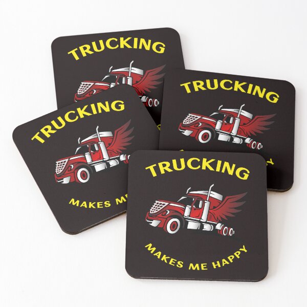 Item preview, Angel Trucker Trucking Makes Me Happy RY designed and sold by TeamsterLife.