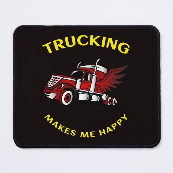 Item preview, Angel Trucker Trucking Makes Me Happy RY designed and sold by TeamsterLife.