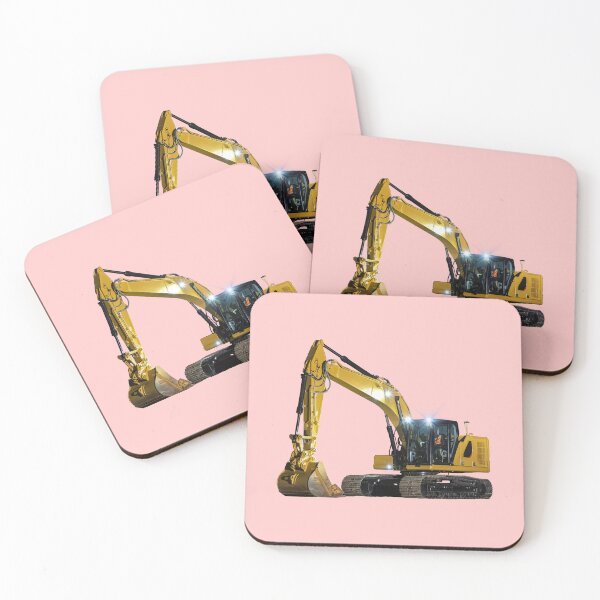 Item preview, Excavator (fondo #ffcaca) designed and sold by Marlon Oseguera.