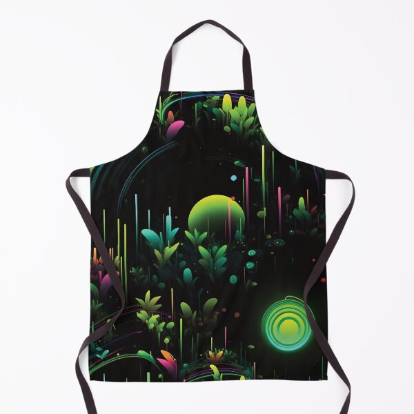 Item preview, Enchanted Neon Meadow | Colorful Spheres & Foliage | Cyberpunk-inspired Art designed and sold by PopPopGfx.