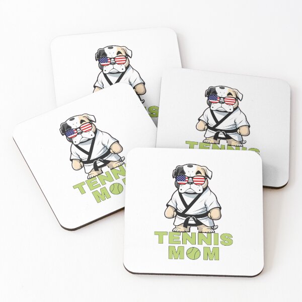 Item preview, Funny Tennis Mom And American Bulldog Judo Karate designed and sold by sparkzeno.