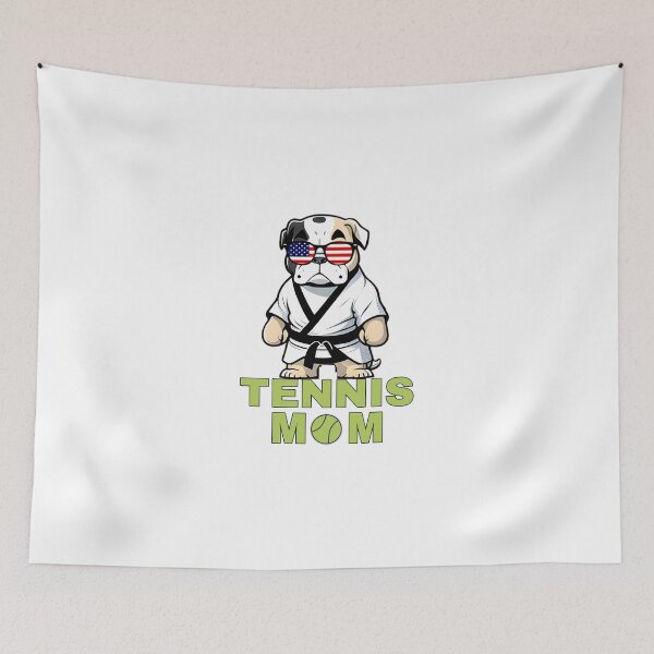 Item preview, Funny Tennis Mom And American Bulldog Judo Karate designed and sold by sparkzeno.
