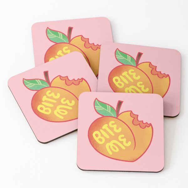 Item preview, Sassy Peach Bite Me Lettering designed and sold by awkward-owl.