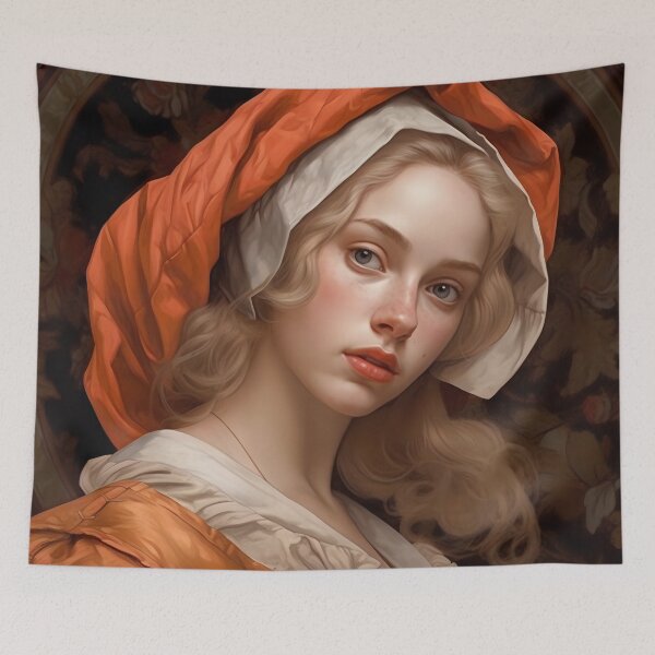 Item preview, Flamenco Renaissance II: Detailed Details, Rich Textures and Warm Tones in an Elegant and Emotional Contemporary Illustration designed and sold by InsaneLEDP.