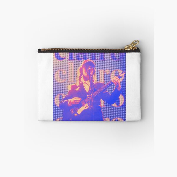 Item preview, Clairo Halftone Typography Poster in Blue and Pink designed and sold by morganjeastwood.