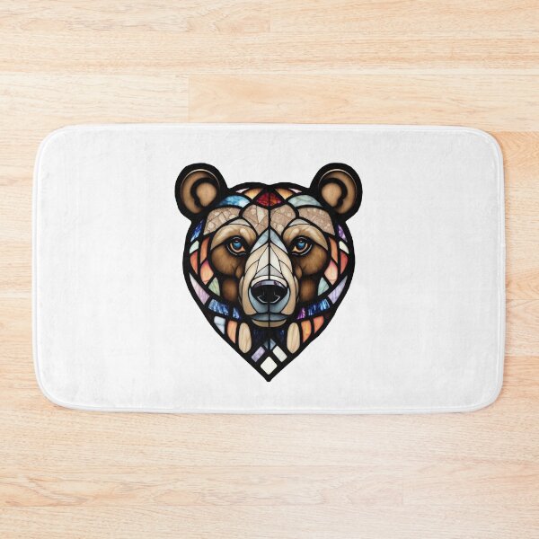 Item preview, Stained Glass Bear Head No Background designed and sold by DBSR-LLC.