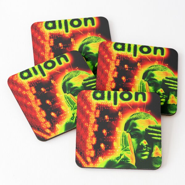 Item preview, Dijon "Talk Down" Colour Blur Typography Poster in Red and Green designed and sold by morganjeastwood.