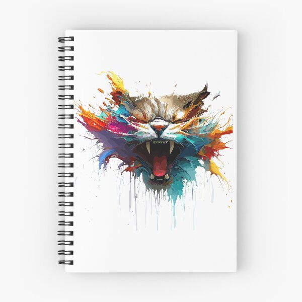 Item preview, Cat Face Colorful Illustration designed and sold by The Funscape Store.