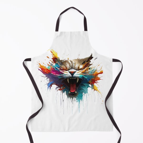 Item preview, Cat Face Colorful Illustration designed and sold by The Funscape Store.