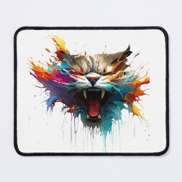 Item preview, Cat Face Colorful Illustration designed and sold by The Funscape Store.