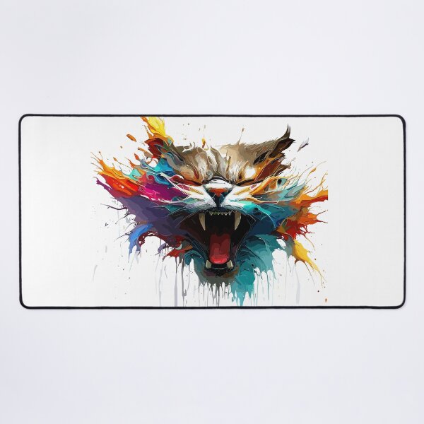 Item preview, Cat Face Colorful Illustration designed and sold by The Funscape Store.