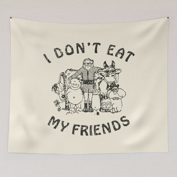 Item preview, I Don't Eat My Friends 1985 designed and sold by AstroZombie6669.