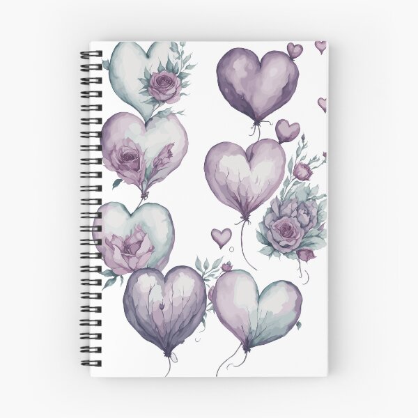 Item preview, wattercolor heart balloons and roses designed and sold by ThiagoSDantas.