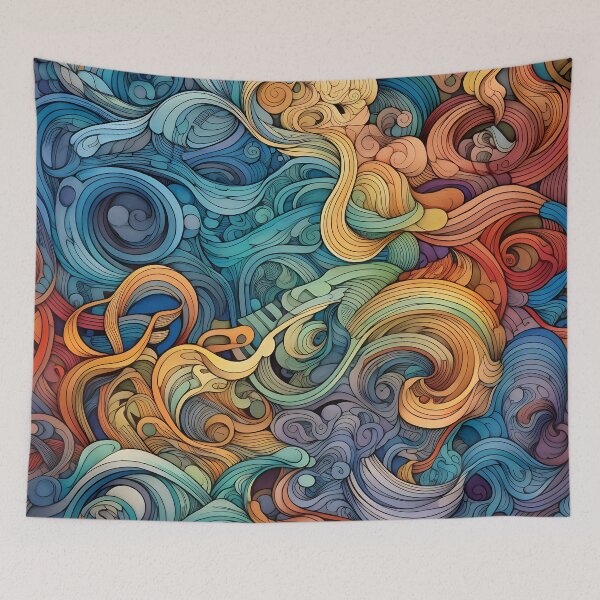Item preview, Interweaving Beauty I: Intricate and Detailed Lines in a Visually Captivating Composition designed and sold by InsaneLEDP.