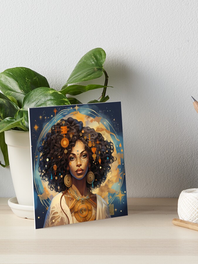 Black Girl Art, Afro Woman Art, Woman Portrait Art, Digital Print