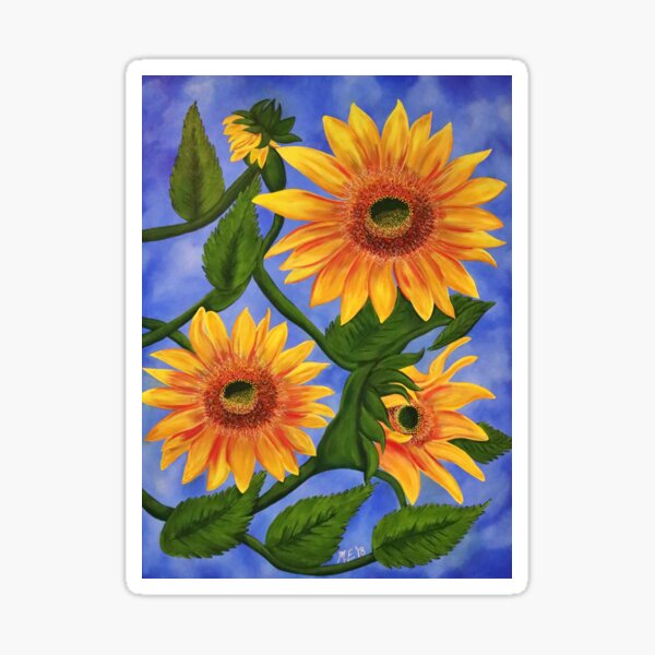 Flaxen Four Sticker