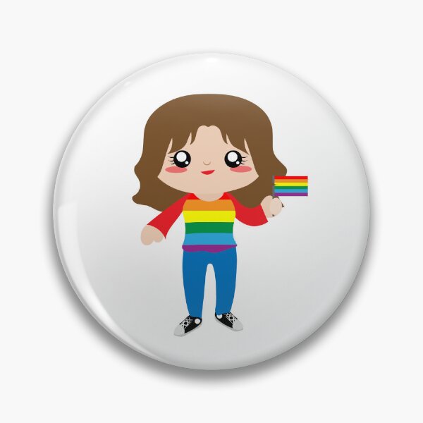 Item preview, Cute brown LGBT girl designed and sold by yessebel.