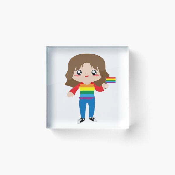 Item preview, Cute brown LGBT girl designed and sold by yessebel.