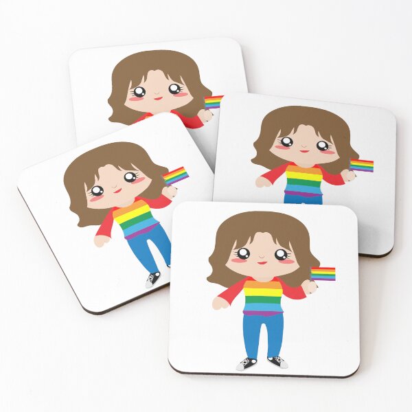Item preview, Cute brown LGBT girl designed and sold by yessebel.