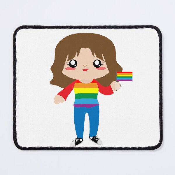 Item preview, Cute brown LGBT girl designed and sold by yessebel.