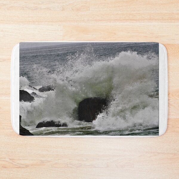 Item preview, Beautiful wave crashing a rock designed and sold by djsfoto.