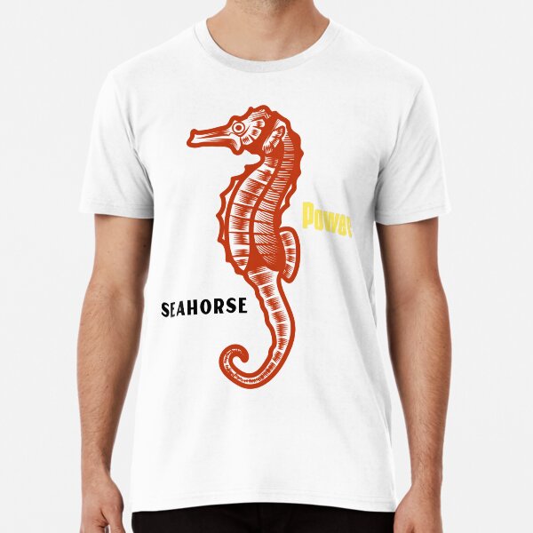 Item preview, Sea Horse Power Atlantic Ocean T-shirt and Stickers designed and sold by csillatorma.
