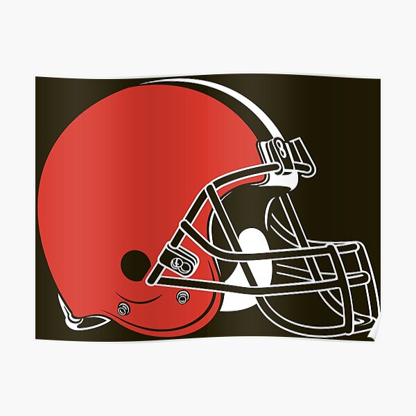 Cleveland Browns Art/ Cleveland Browns Poster/ Spray Paint 