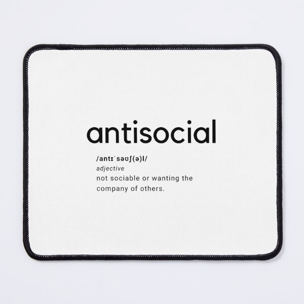 Item preview, Antisocial Minimal Text Design Graphic designed and sold by violinh.