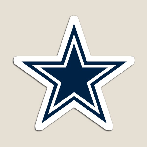 Dallas Cowboys Logo with Cowboys Name and Star NFL Die-cut MAGNET