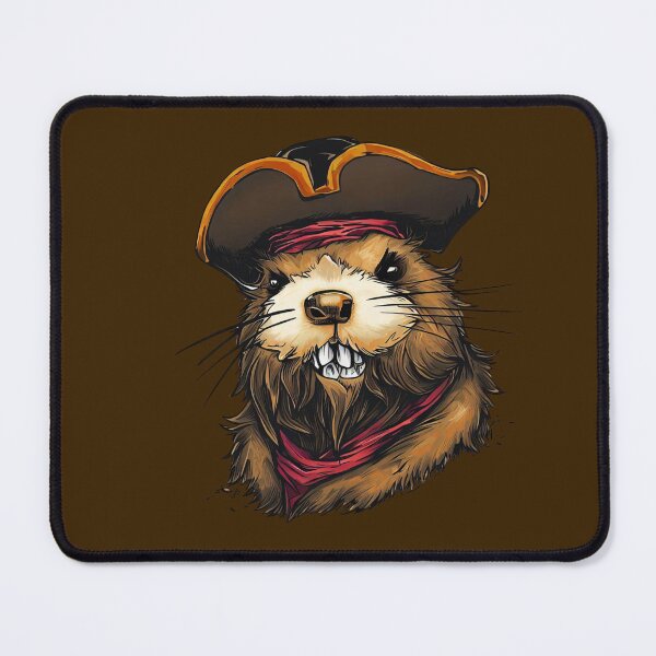 Item preview, Pirate captain marmot designed and sold by GroundhogMs.