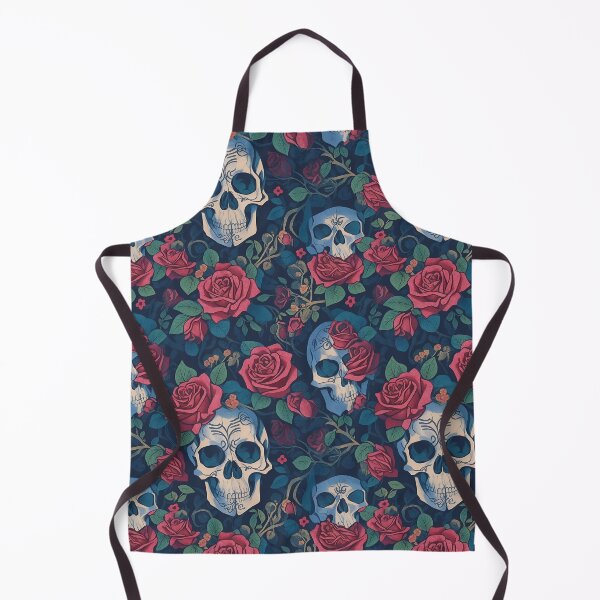 Item preview, "Beauty Amidst Decay: Unveiling the Enigmatic Skulls and Roses Pattern" designed and sold by Candyredcustoms.