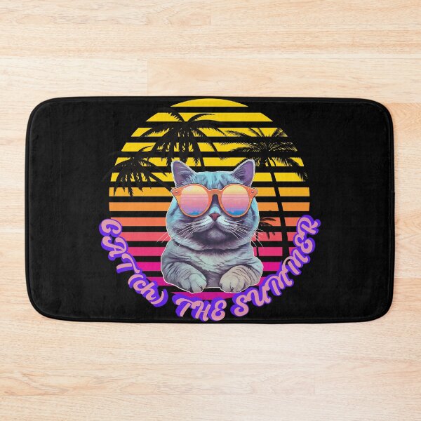 Item preview, Retro Cat Cat(ch) The Summer in 80s Style designed and sold by Tobiasz Pietruska.