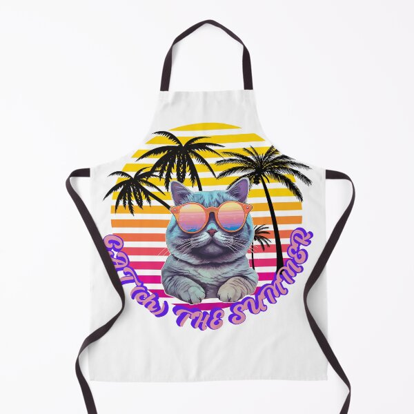 Item preview, Retro Cat Cat(ch) The Summer in 80s Style designed and sold by Tobiasz Pietruska.