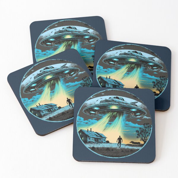 Item preview, UFO Flying Saucer Alien Abduction designed and sold by soulfulprintss8.