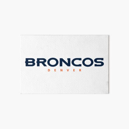 Simple Broncos Jersey Art Art Board Print for Sale by DuckMuck14