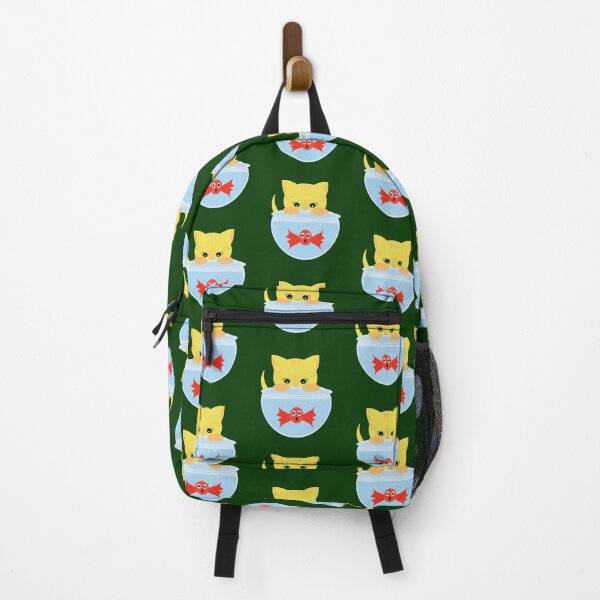 Item preview, Yellow kitten and fishbowl designed and sold by Laura Greco.