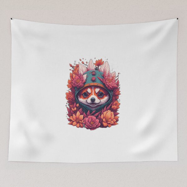 Item preview, image of a puppy dressed as a ninja #3 designed and sold by miguelan.