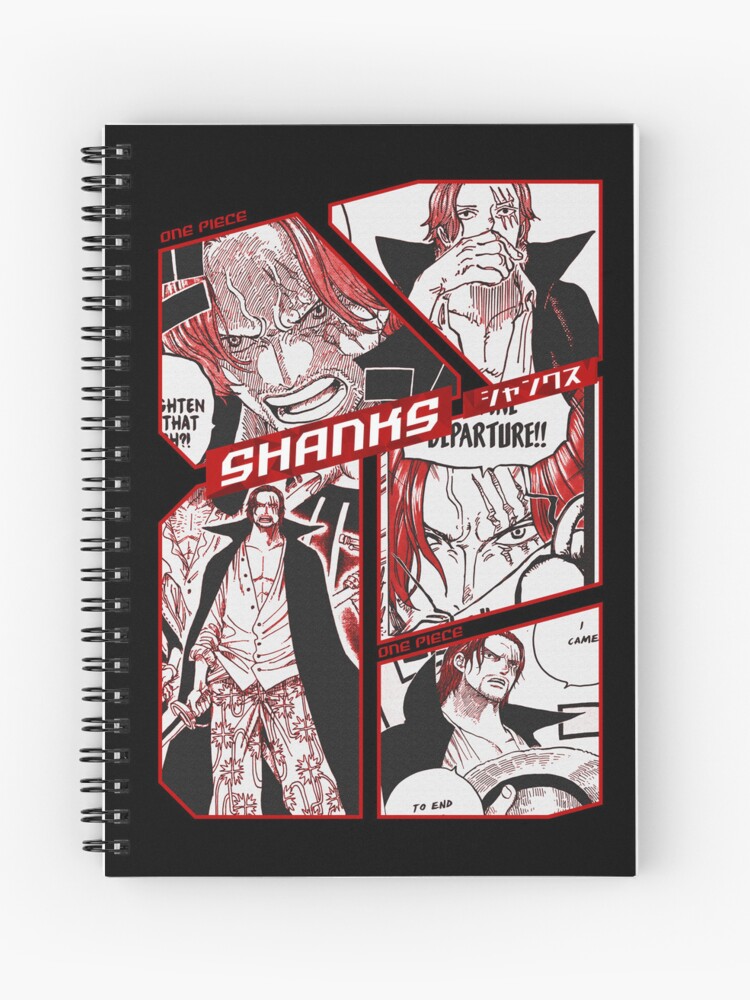 Cahier à spirale for Sale avec l'œuvre « Shanks - Cadre Manga One