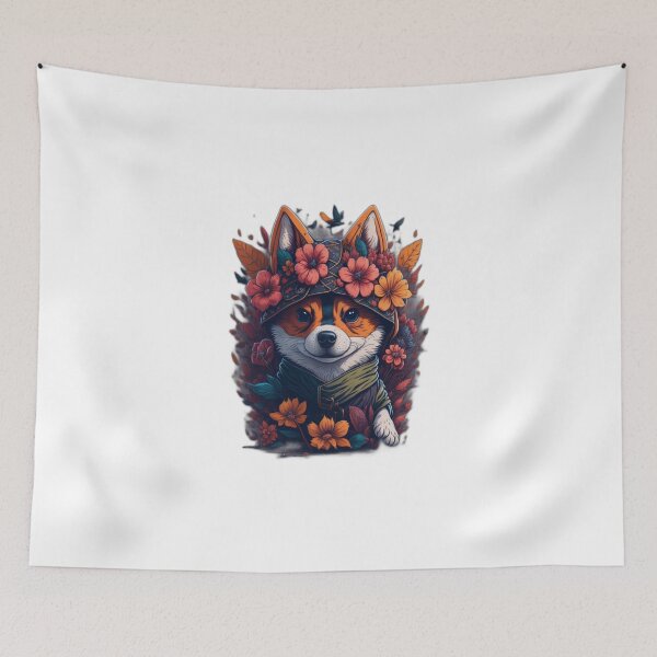 Item preview, image of a puppy dressed as a ninja #4 designed and sold by miguelan.