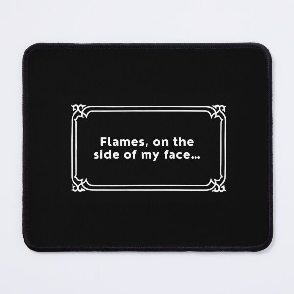 Item preview, “Flames, on the side of my face” designed and sold by partyintheburbs.