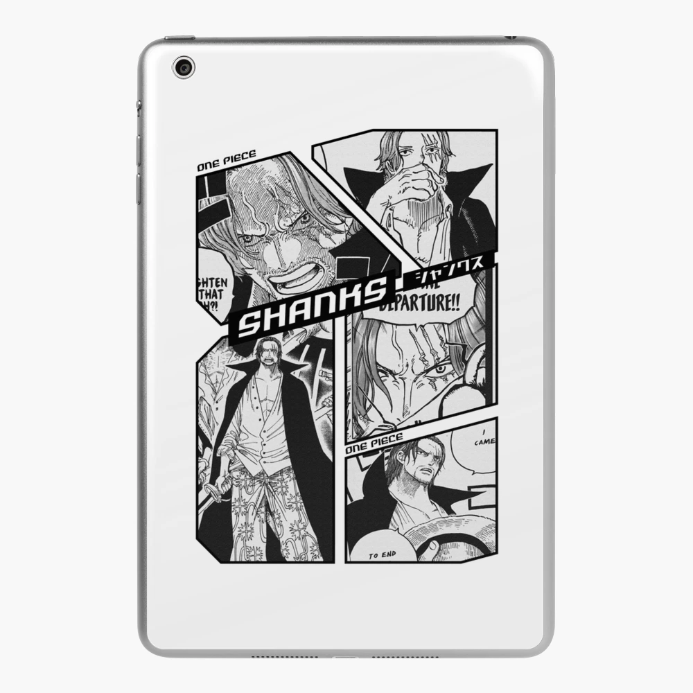 Shanks - One Piece Manga Frame - black version iPad Case & Skin for Sale  by Geonime