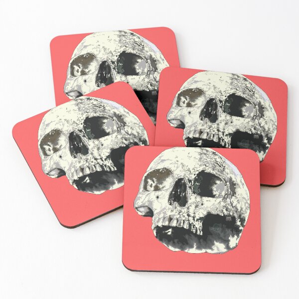 Item preview, Yellow skull (side view) designed and sold by m-yoga-store.