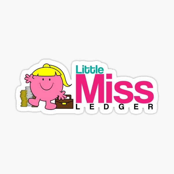Little Miss Ledger Logo Sticker