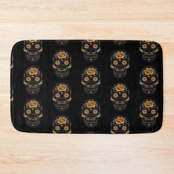 Item preview, Floral Skull on Black designed and sold by KATKattalestv.