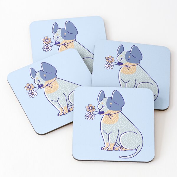 Item preview, Blue Heeler and Flowers designed and sold by Wlaurence.