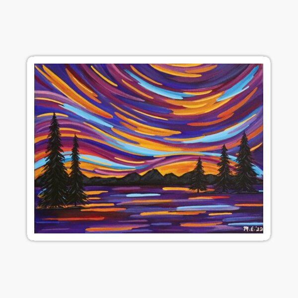Autumn Sunset Sticker