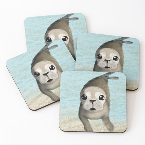 Item preview, Cute Baby Seal On Beach designed and sold by Budibabe.