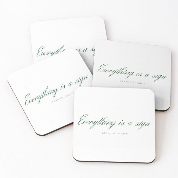 Item preview, Everything is a sign green  designed and sold by Allie Rockhill.
